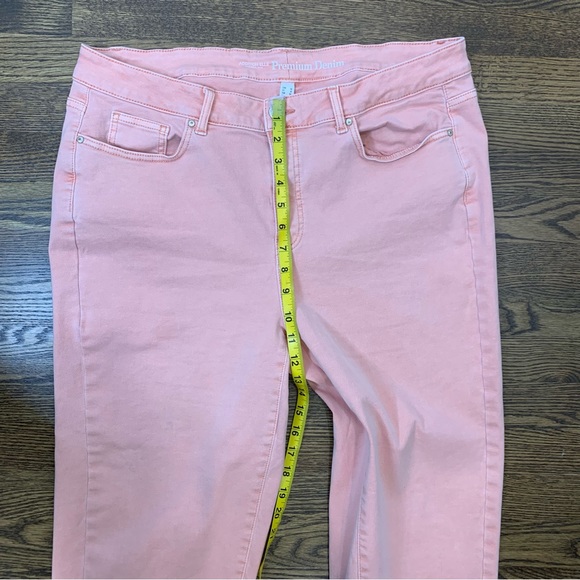 Addition Elle Pink Pastel Slim Leg Jeans - Picture 9 of 10